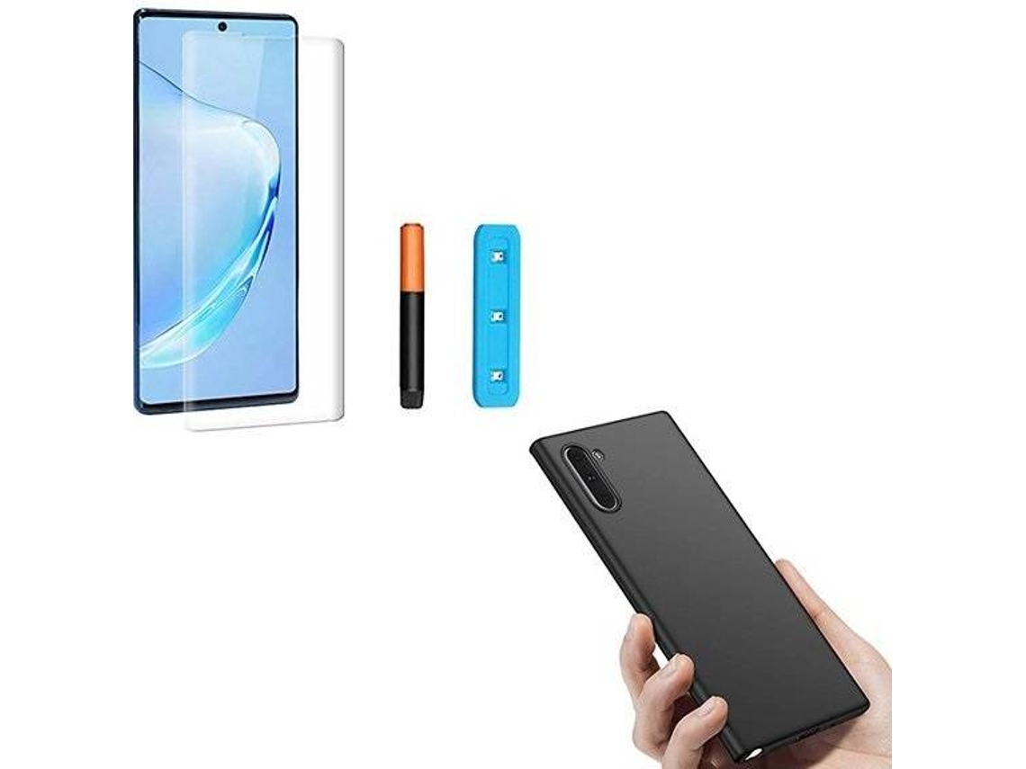 Kit Capa e Película de Vidro Nano Curved UV Samsung Galaxy Note 10 SlimShield Preto
