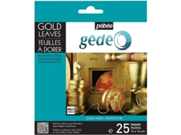 25 Folhas de Ouro Dourado 14x14 cm Pébéo
