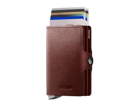 Carteira Fólio, Premium SECRID Twinwallet Dusk Castanho