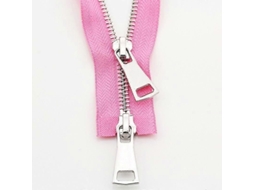 Fechadura de Metal para Jaqueta com 2 Sliders Aberta 5 Diy Longa 70/90cm Acessório de Vestuário 70 Cm Rosa