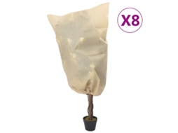 Vidaxl Coberturas Para Plantas Com Cordão 8 Pcs 70 G/m² 0,8x1 M