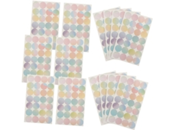Adesivos De Reforço Para Furos De Fichário, Tamanho Padrão, Decorativos, Para Escritório E Escola. Gokoco