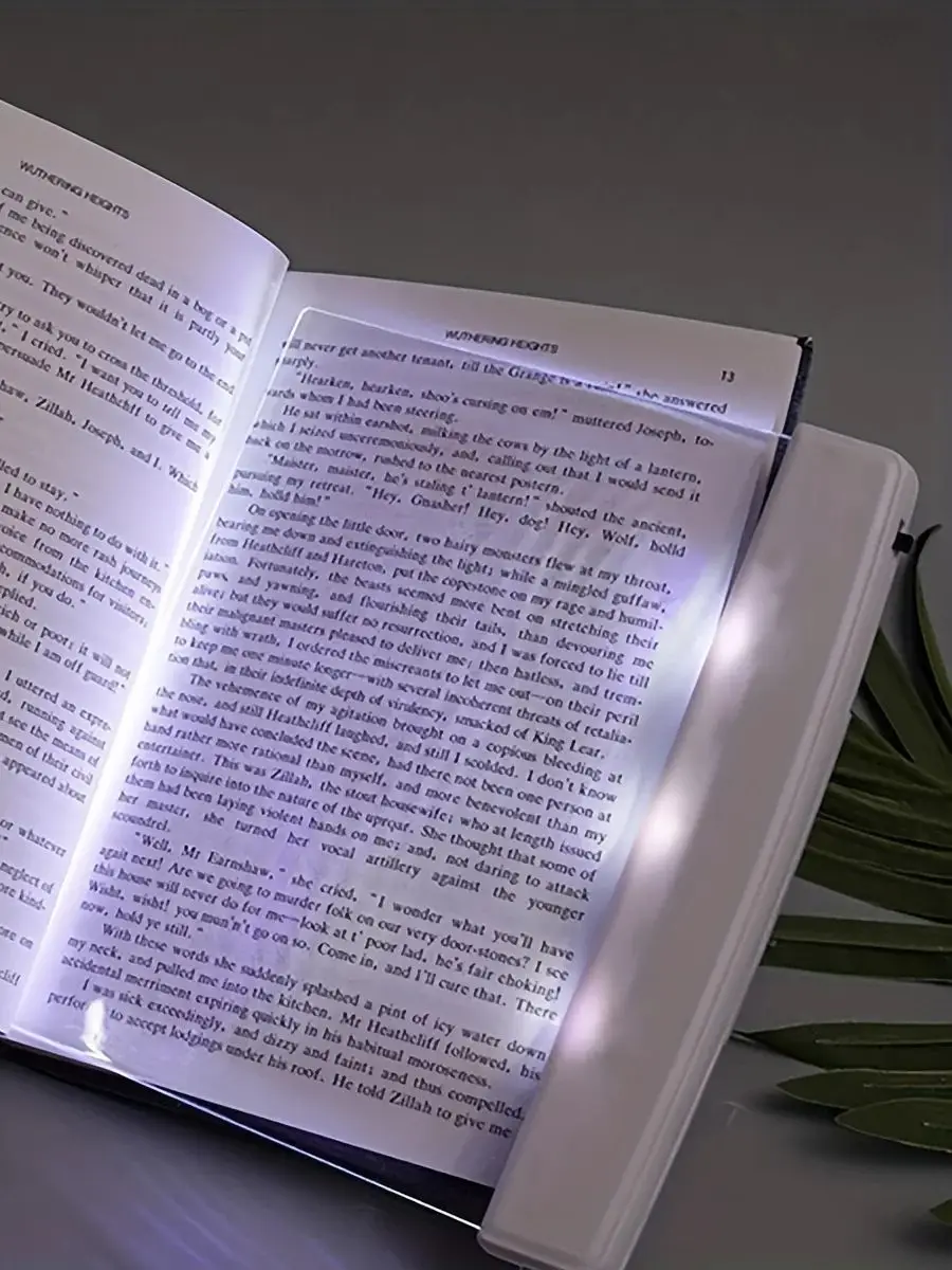 (branco) Luz De Leitura Noturna Led Específica Para Estudantes, Com Proteção Para Os Olhos E Alimentada Por Bateria.