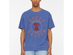 Rockinstone Rocky Movie R Bell Heather Royal Adult T-shirt Size:s