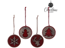 Enfeite de Natal CHRISTMAS PLANET 1896 (Vermelho)