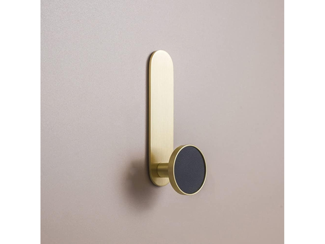 Cabide De Parede Em Latão Dourado, Modelo 321, Para Casacos, Roupas E Chapéus.
