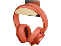 Support De Casque Mural En Bois Et Acier Inoxydable, Support De Rangement Stable Et Gain De