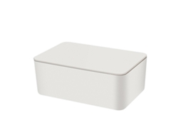 Estojo de armazenamento para máscaras descartáveis tampa flip prova de poeira portátil casa trabalho outdoor S/MARCA