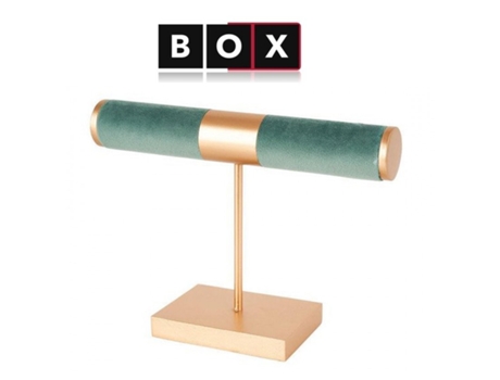 Suporte de Arrumação para Pulseiras YOU LIKE IT (Estilo Camurça - Verde - 15x21 cm)