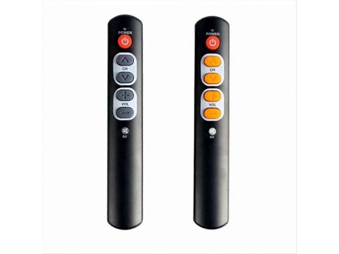 Controle Remoto Programável Universal Com Botões Grandes Para Aprendizagem, Ideal Para Idosos, Compatível Com Tvs, Decodificadores, Dvds, Sistemas De