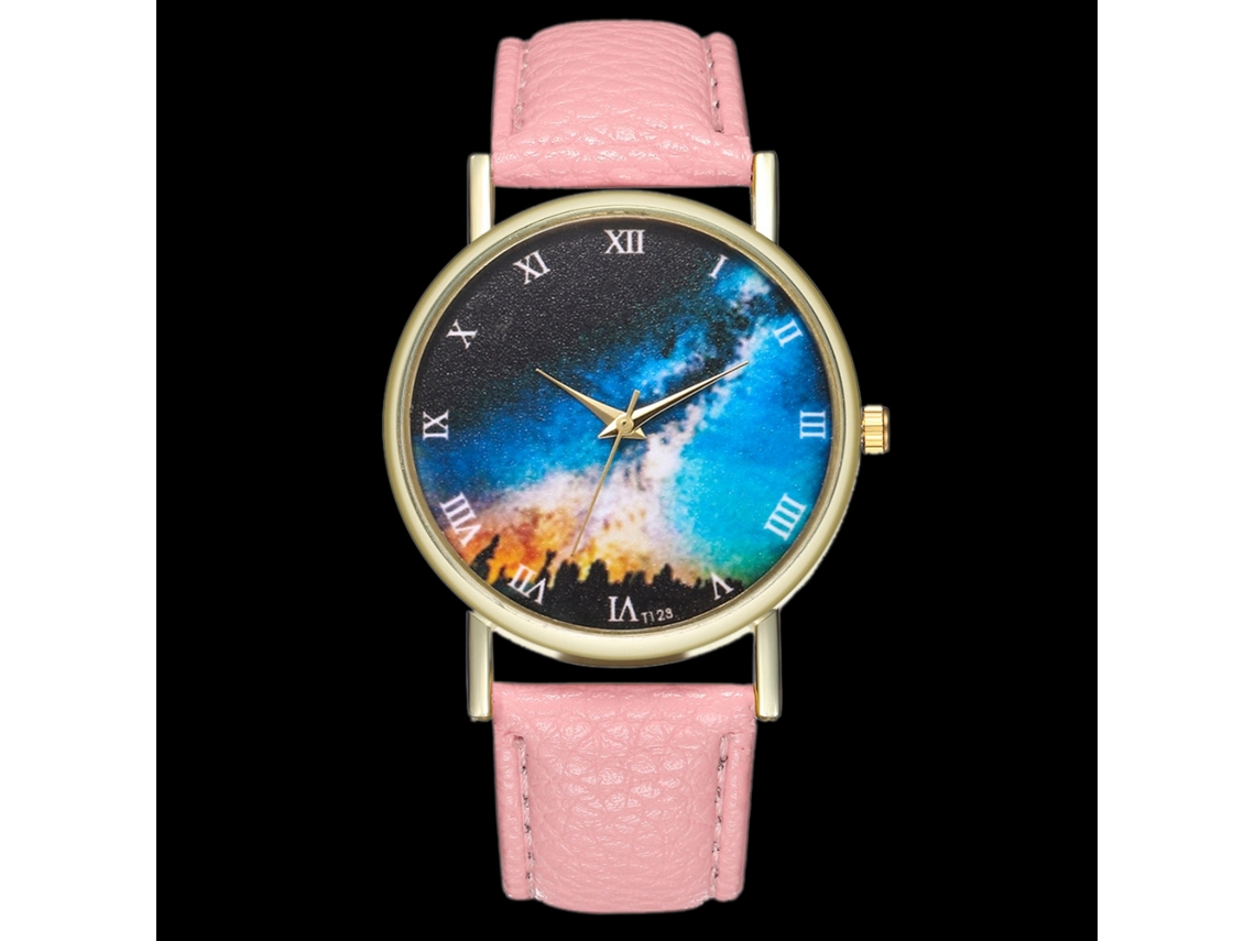 Relógio Star Lady Star Masculino Jovem Tendência Quartzo Rosa T123-a