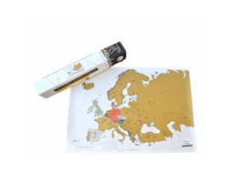 Mapa Do Mundo Europe 65 X 45 Cm