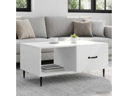 Vidaxl Mesa De Centro Branco 90 X 50 X 40 Cm Derivados De Madeira