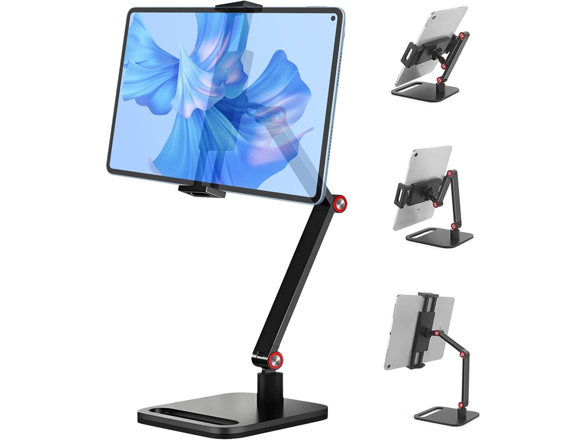 Support Moniteur Bureau D'écran Portable De 12 À 17,3 Pouces, Téléphone Extensible Universelle, Tablette 12,9 Pivotant 360 ° Régl