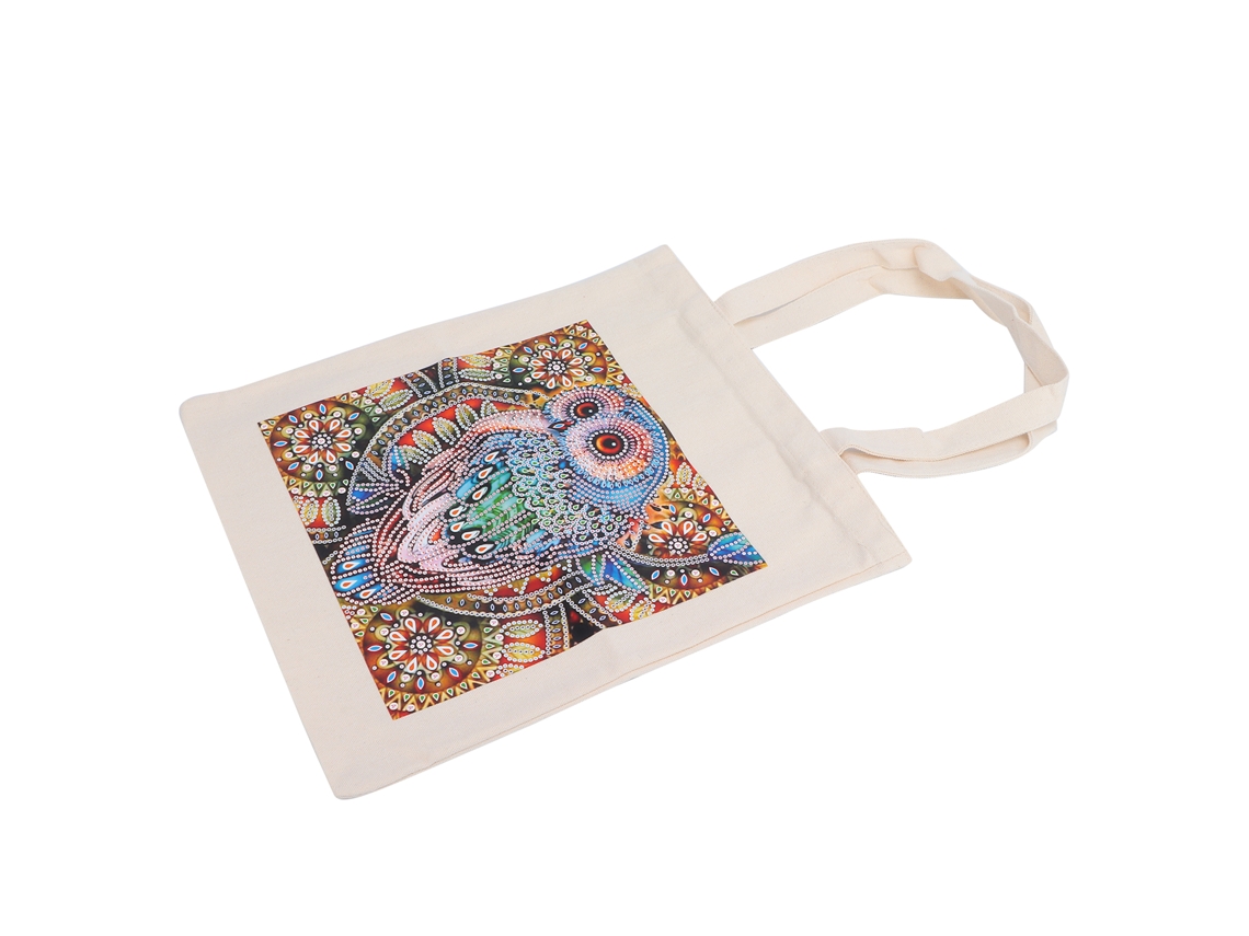 Bolso Tote De Pintura De Diamantes Colorido Práctico Para Escuela Picnic Viaje Regalos Reutilizable Bb015