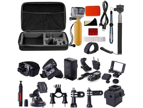 Conjunto De Acessórios Xcsource Maleta De Transporte Compatível Com Gopro Hero Preto 100 Novo