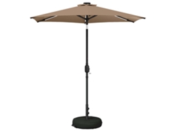 Vidaxl Guarda-sol De Jardim Com Luzes Led 230 X 230 Cm Poliéster