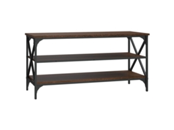 Tv Cabinet, Tv Cabinets Vidaxl Marrom Madeira Processada (100 X 40 X 50 Cm)