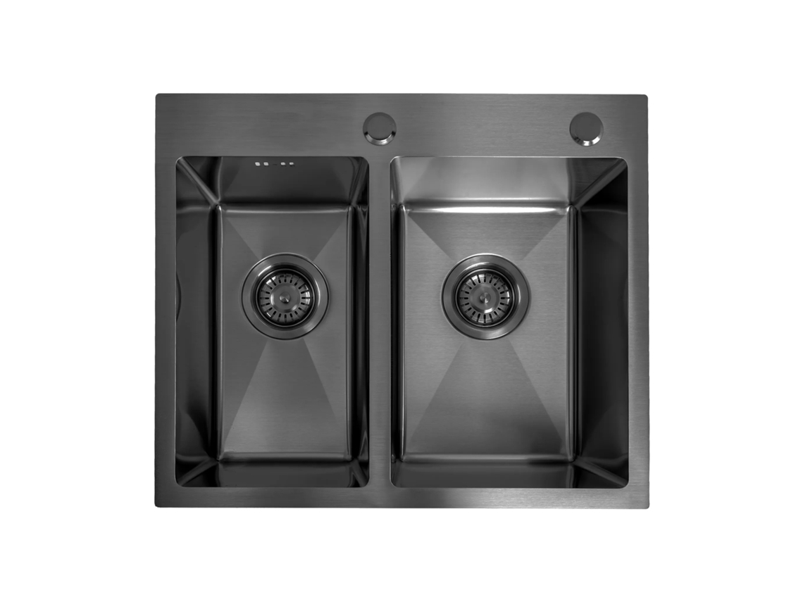 Fregadero de Acero REA Toby Black 56 X 48 X 21 Cm