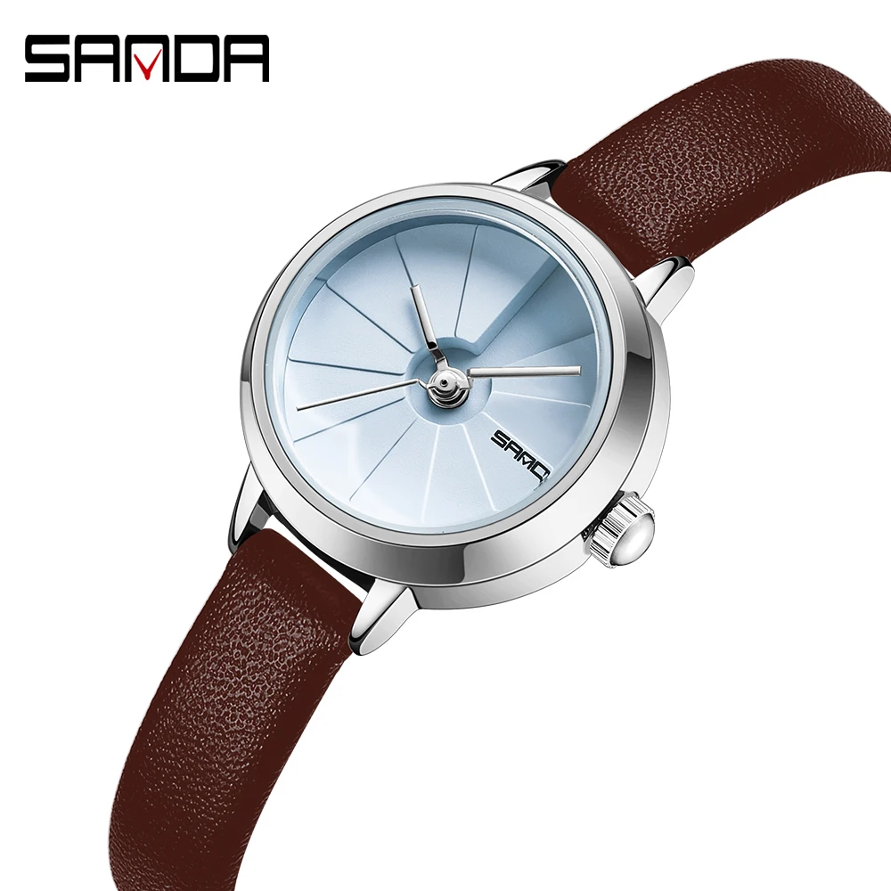 (p Coffee Silver) Relógio Feminino De Quartzo Elegante Com Pulseira Simples E Criativa, Pulseira De Malha Compacta E Versátil.