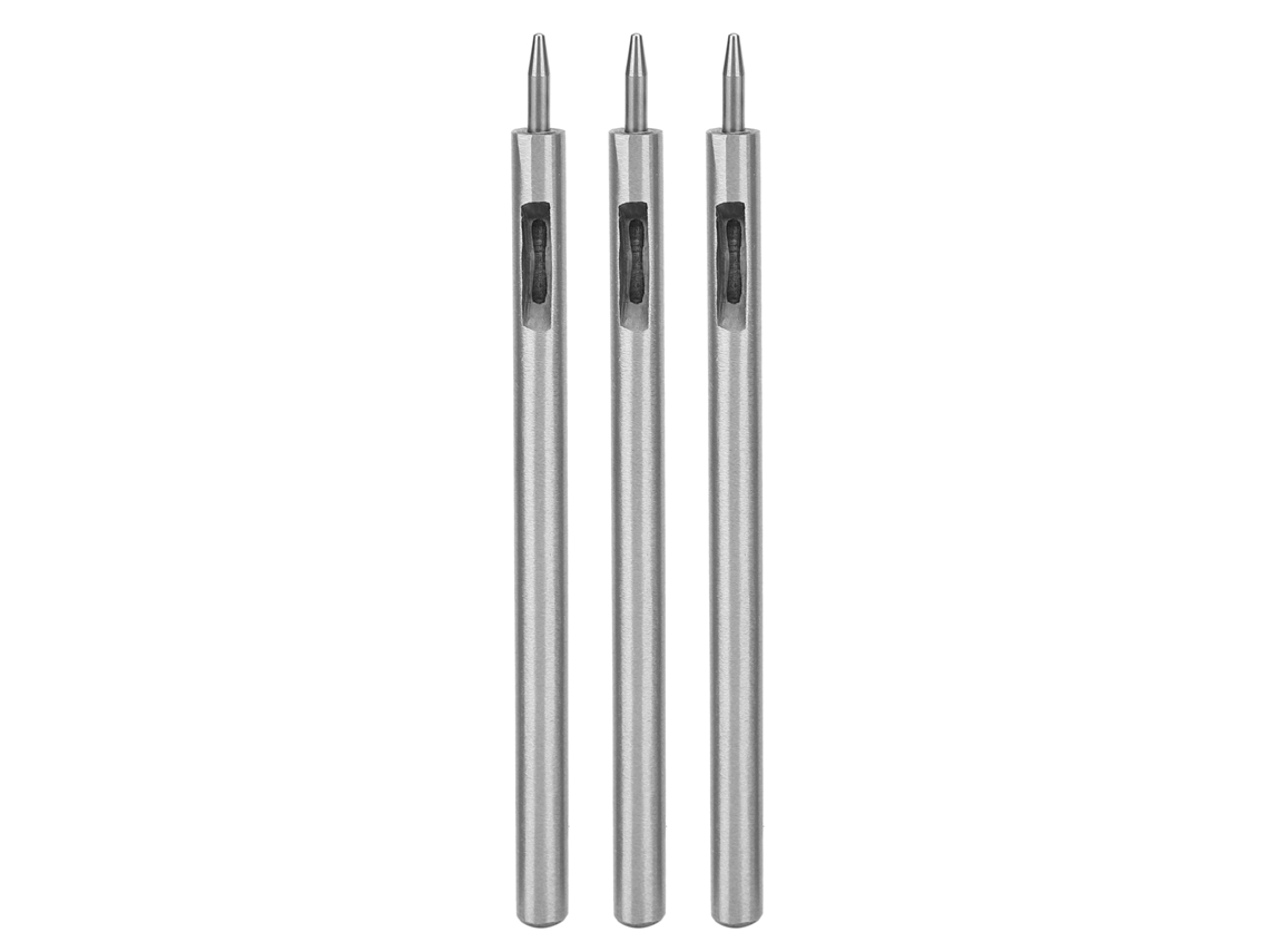 CONJUNTO de 3 perfuradores redondos em Aço Liga YURU para couro 1.2mm artesanato cintos