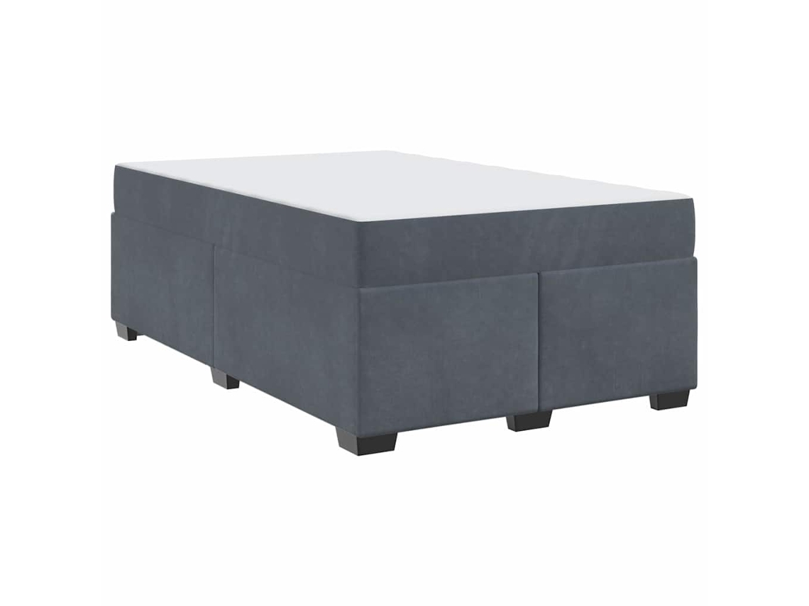 Conjunto 1 Estrutura Da Cama Vidaxl Cinzento Tecido (120 X 200 Cm)