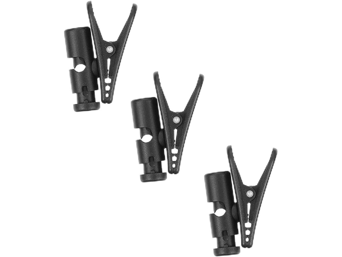 Conjunto De 3 Organizadores Cabos Para Fones Ouvido Garneck, Em Abs Preto, Mantém Os Fones No Lugar Durante Atividades