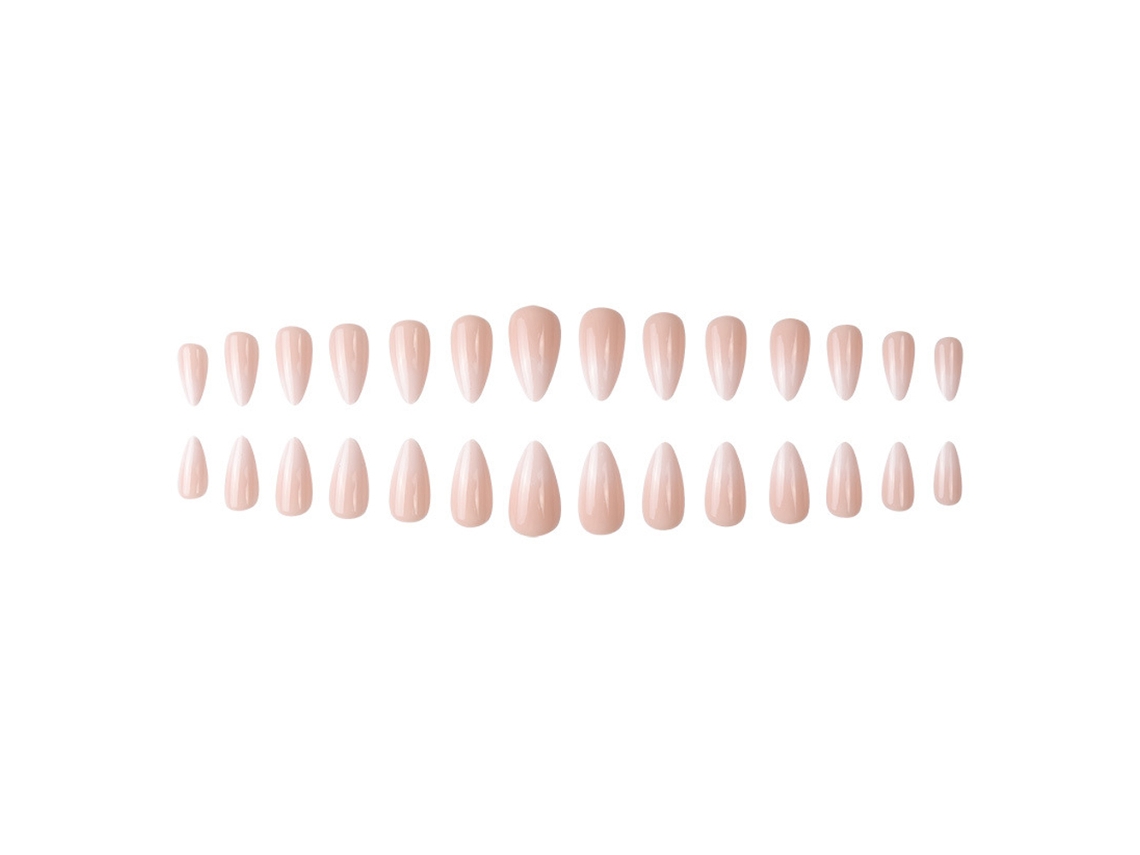 Tips para Unhas em Estilo de Amêndoa com Gradiente Modelo Y58 com Gel de Geléia
