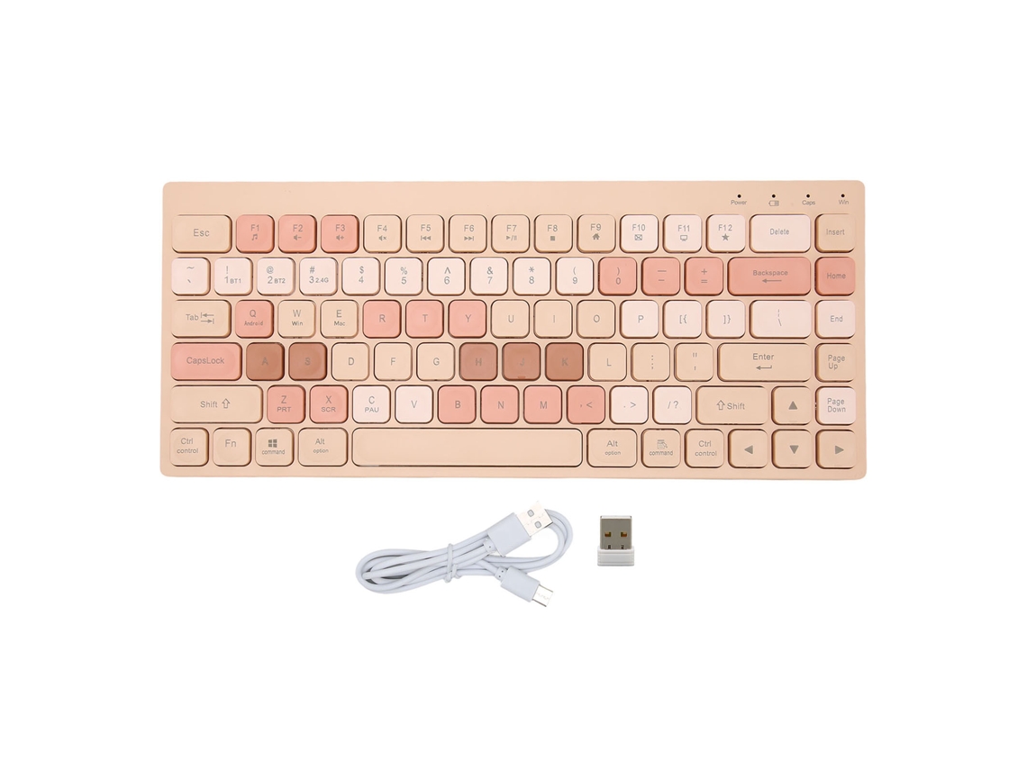 2026 teclado Sem Fio Bluetooth 2.4g com 84 Teclas