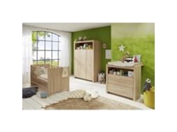 Quarto De Bebê Trio Cama 70 X 140 Cm Trocador Armário Olivia Carvalho Trend Team Trendteam