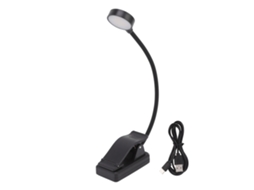 Lâmpada de Livro Clip On USB Recarregável LED com 9 Luzes 12 Ajustável para Leitura | S/MARCA