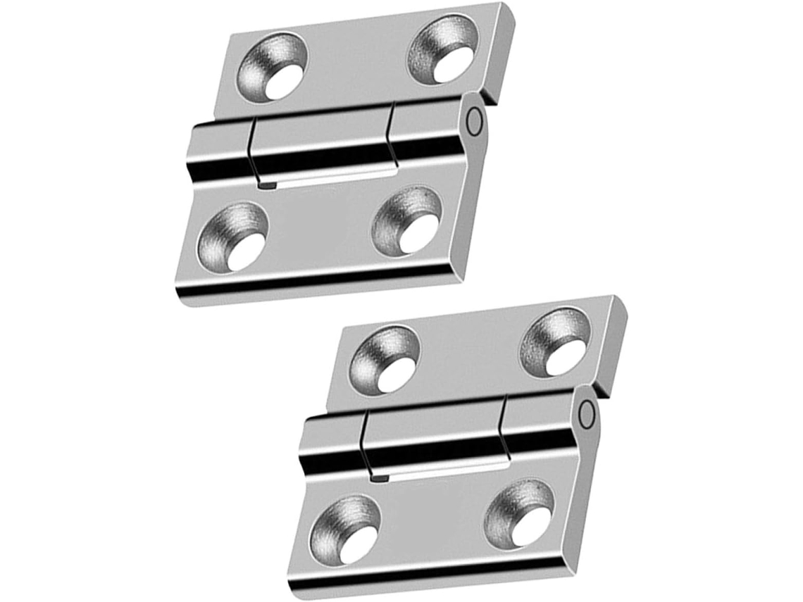 2 Dobradiças De Aço Inoxidável Para Móveis, Alta Resistência, Rotação