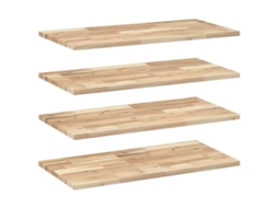 Floating Shelf, Floating Shelves Vidaxl Marrom Madeira De Acácia (80 X 40 X 2 Cm)