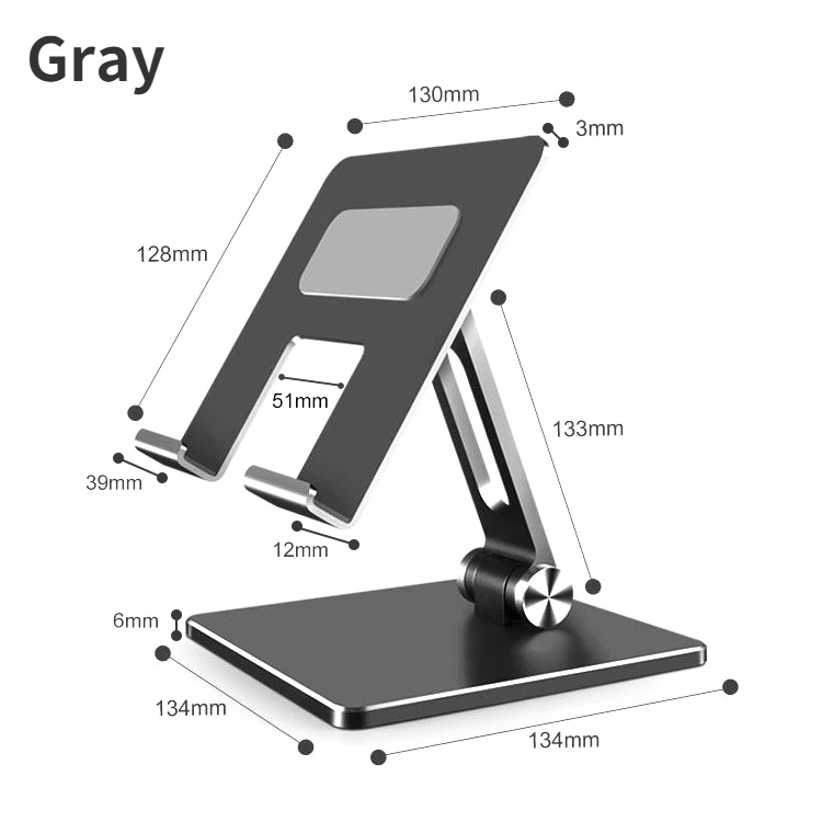 Suporte de metal para celular de mesa, compatível com Iphone, Ipad, Xiaomi, ajustável para tablets, universal AQUAFORGE