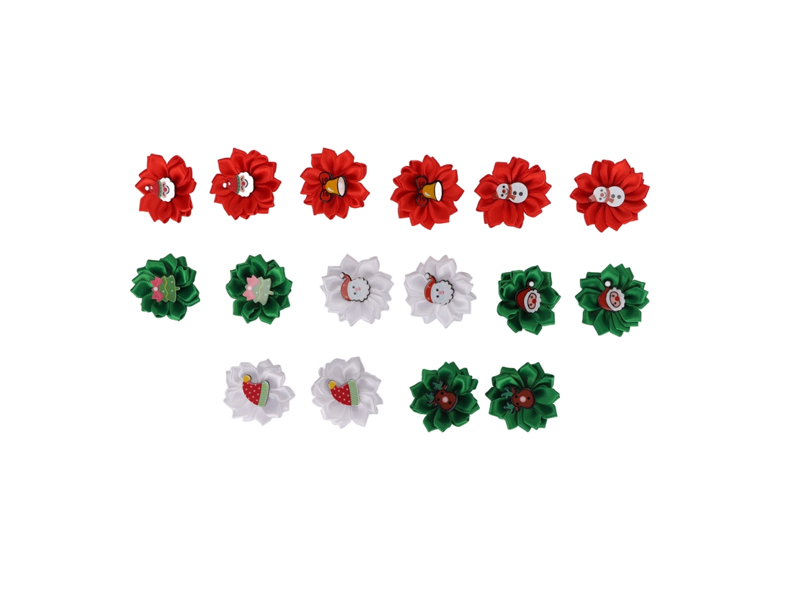 Faixas De Cabelo Com Flores Para Cachorro Natalinas Elásticas
