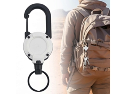 Porta crachá Retrátil Reforçado com Cordão de Aço 60 Cm, Suporte para Identificação GOKOCO (23,6")
