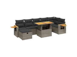 Garden Sofa Set, Garden Sofa Sets Vidaxl Cinzeto Rattan / Vime (n/a)
