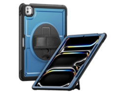 Lurelia Capa Para Tablet Em Pc, Com Rotação 360°, Giratória, Azul