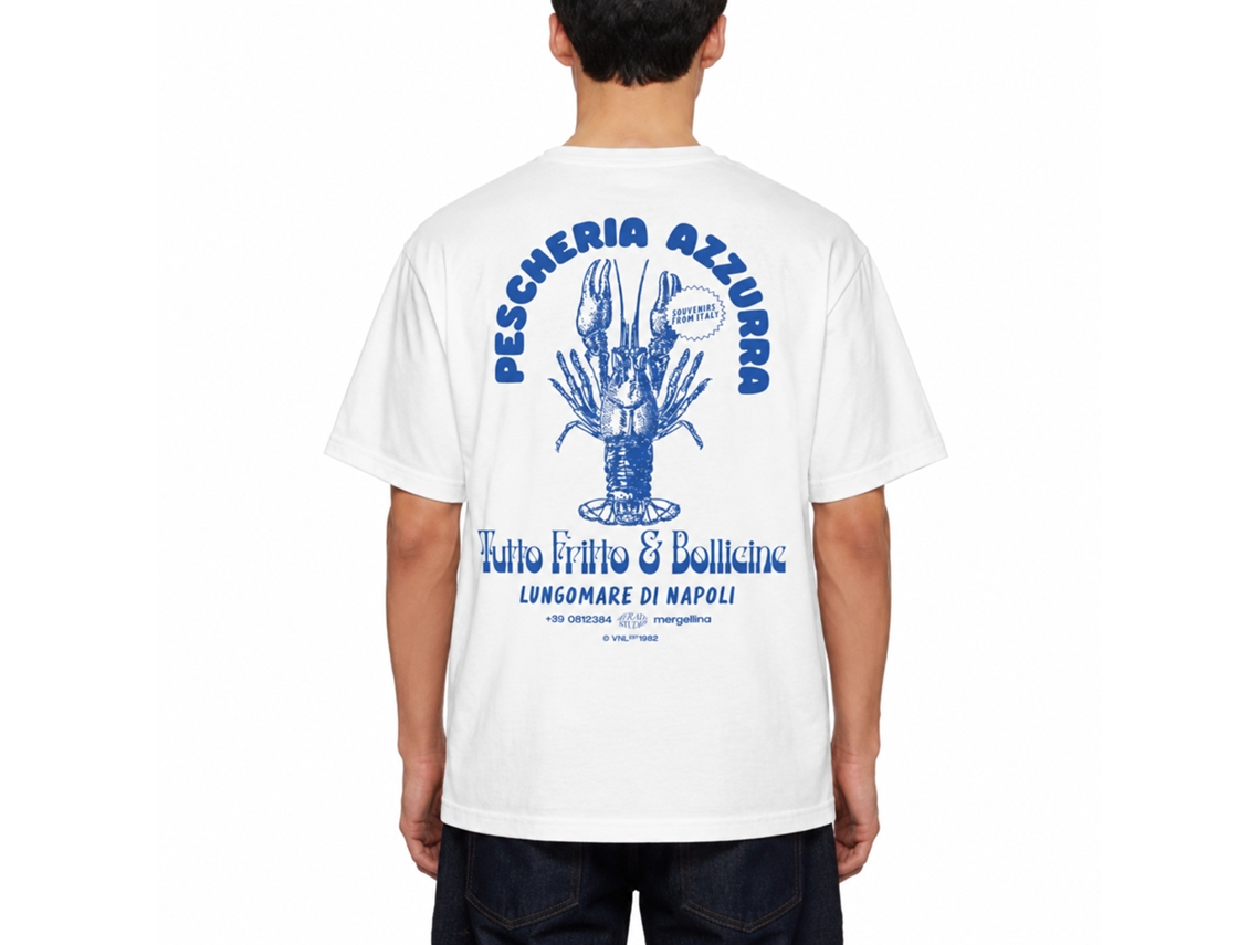 Camisa Rockinstone Pescheria Azzurra Pod estilo exclusivo de designer