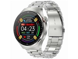 Relógio Inteligente Tk26 Com Tela Amoled De 1,43 Polegadas, Monitor Cardíaco E Sono, Compatível Com Bluetooth, Pulseira De Aço Facpoet