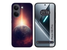 Capa Tumundosmartphone De Silicone Para Xiaomi Poco X8 Pro 5g Com Estampa De Desenho Animado Da Terra