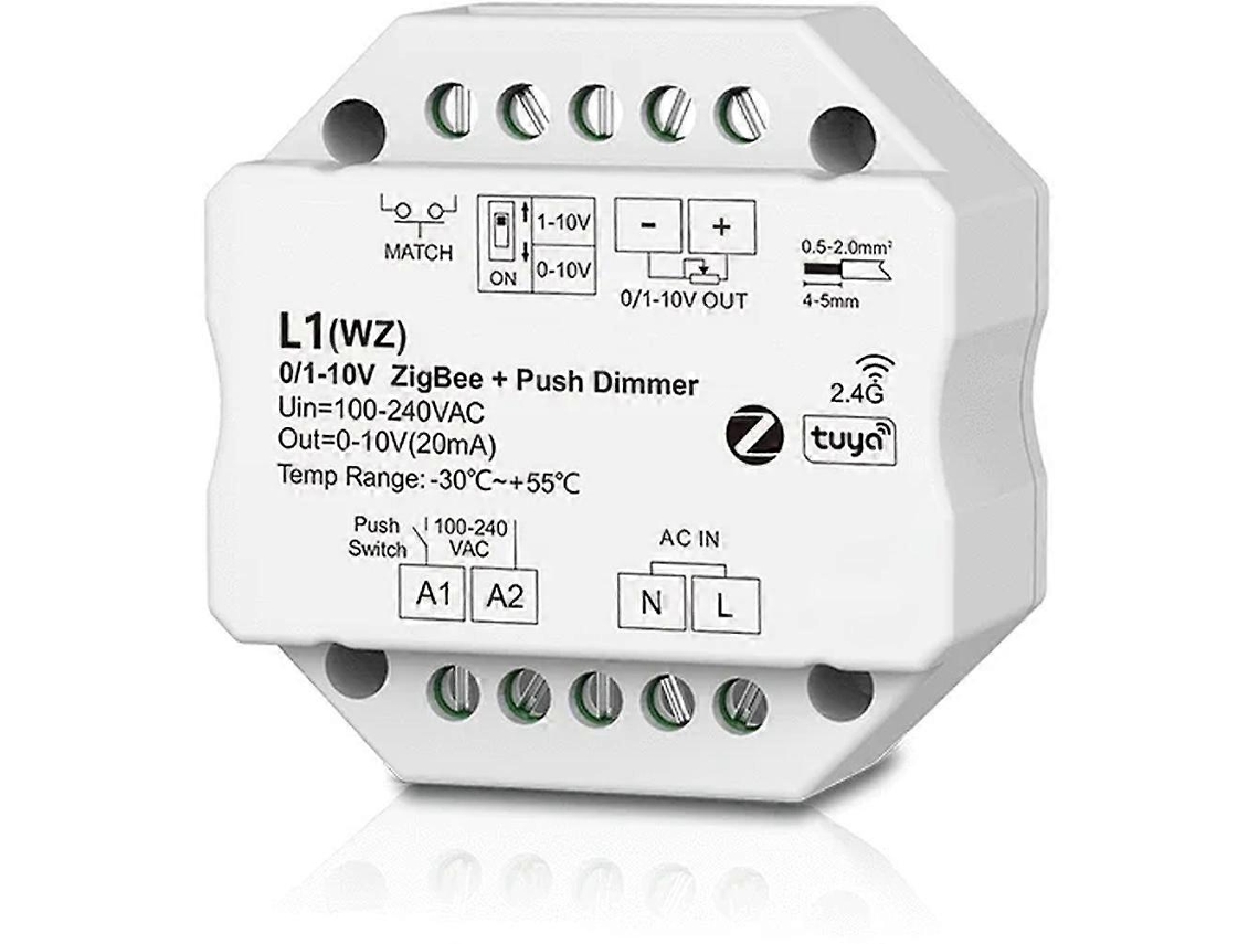 Controlador De Dimerização De Sinal, Wi-fi Zigbee De Alta Tensão Para Cores Únicas/duplas Com Controle De Dimerização Por Aplicativo Inteligente.