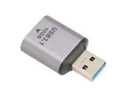Adaptador Usb 3.1 Macho a Hembra de 10 Gbps de Aleación de Aluminio Plug And Play para Periféricos