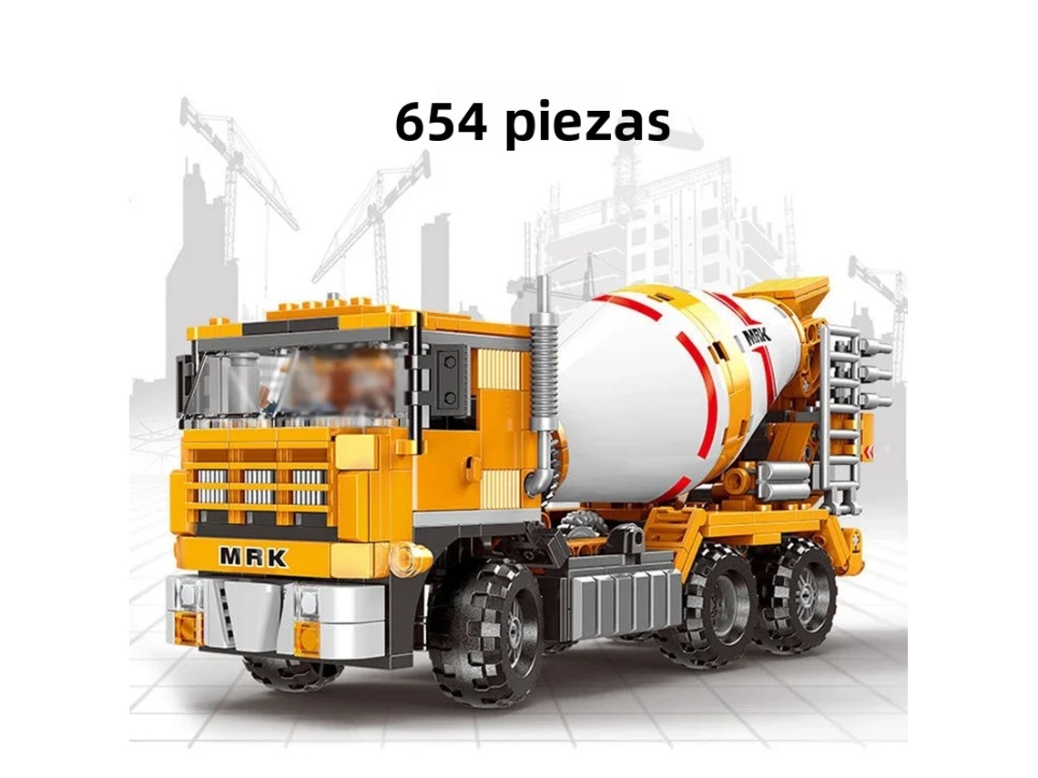 Blocos de Montar Moc para Crianças Brinquedo de Engenharia Diy Escavadeira MDUG (estilo 6)