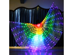 Asas de Borboleta Luminosas com Luz Led e Cores Animadas para Festa Ou Decoração LAXISCREED