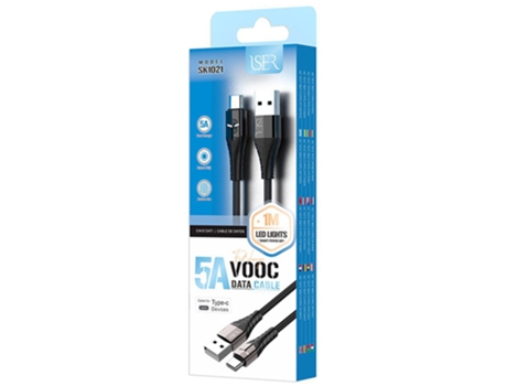 Cabo De Dados Usb 2.0 M Para Type-C M Iser Sk1021 1M (Branco)
