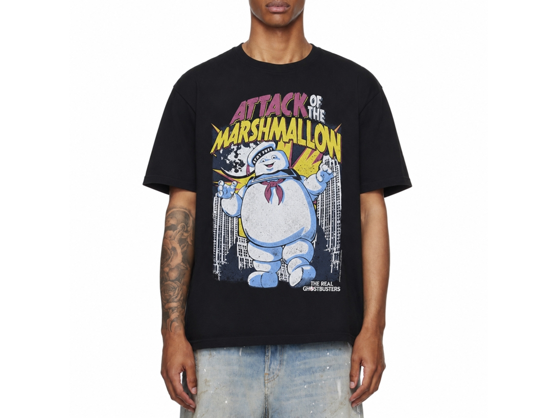 Ghostbusters Marshmallow Attacks T-shirt Classic Unisex Adults Size:xxxl