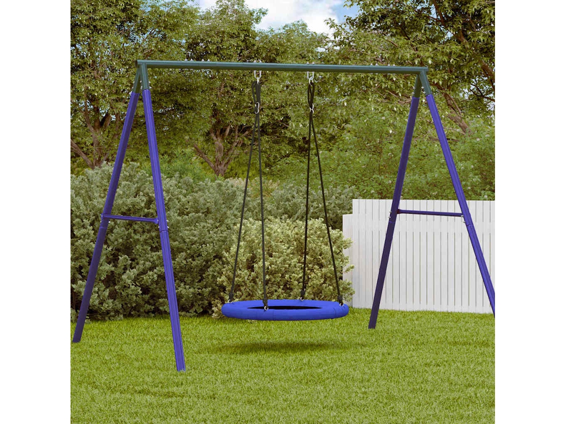 Vidaxl Balanço Ninho Azul 100 X 100 X 180 Cm Plástico