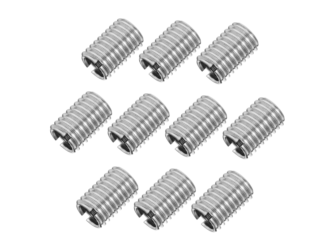 Insertos Roscados Em Aço Inoxidável M8 Interno Para M10 Externo, Pacote Com 10 Peças