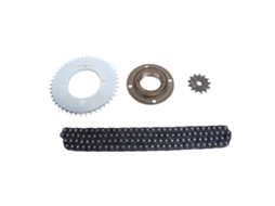 Mali kit de Engrenagens e Corrente T8f para Moto 13t 44t 4 Furos Corrente 120 Elos Roda Livre Sem Dentes Aço